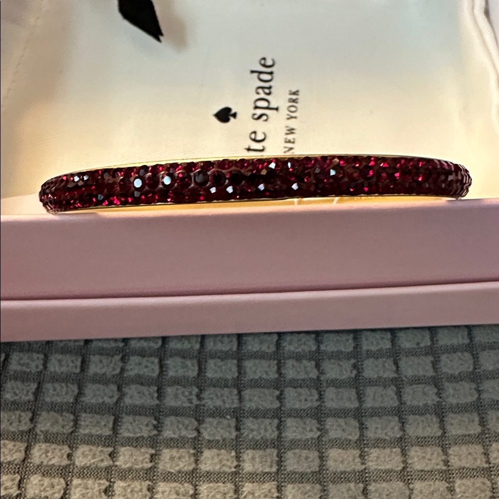 Kate Spade Ruby Red Glitter Bangle